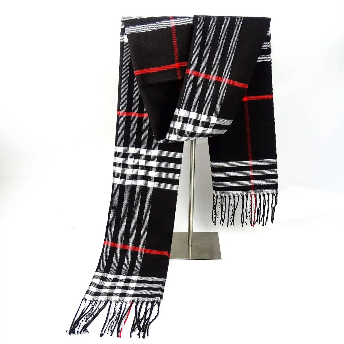 Plaid Cashmere-Feel Pashmina Scarf