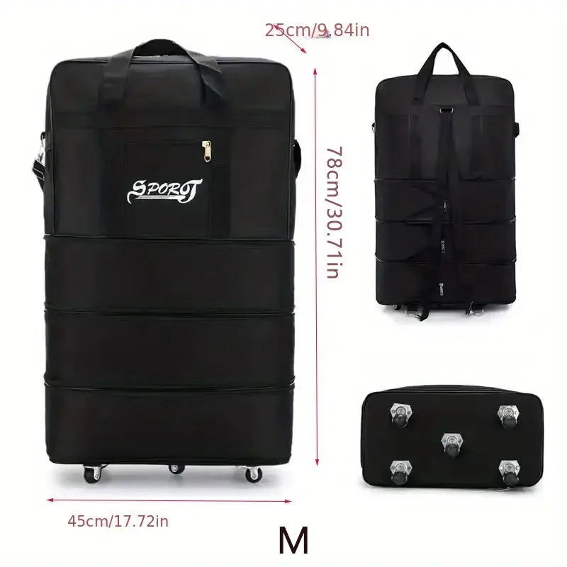 Foldable Rolling Travel Duffel
