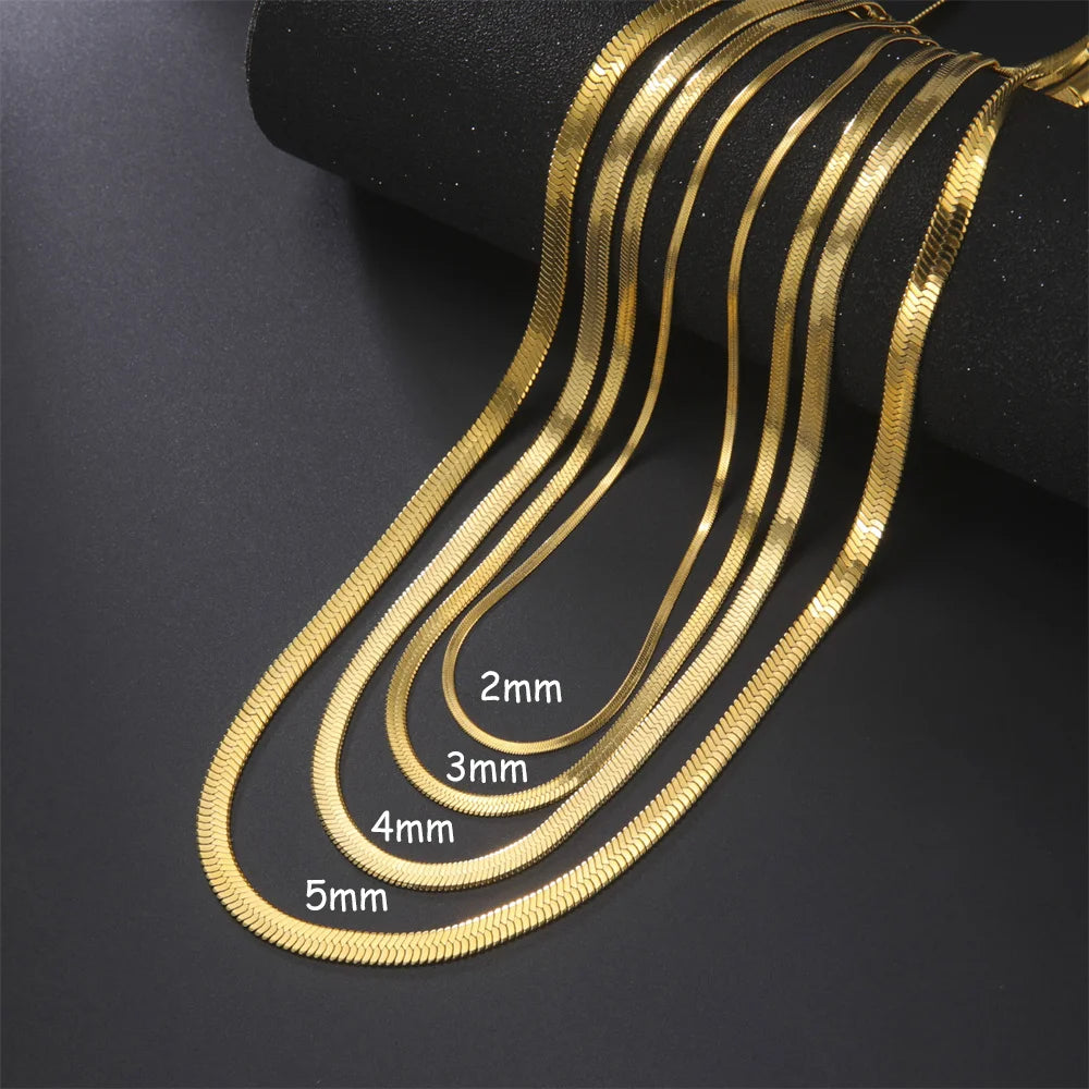 🐍 Stainless Steel Snake Chain Necklace