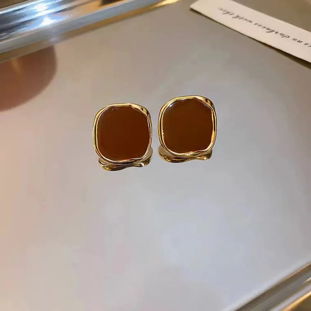 French Vintage Square Earrings