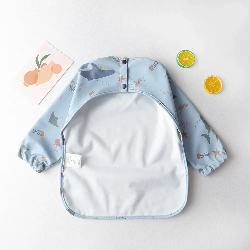 Waterproof Long-Sleeve Baby Bib