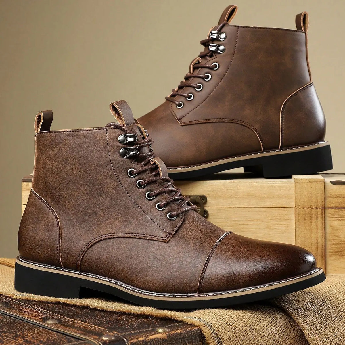 Men's Leather Chelsea Ankle Boots