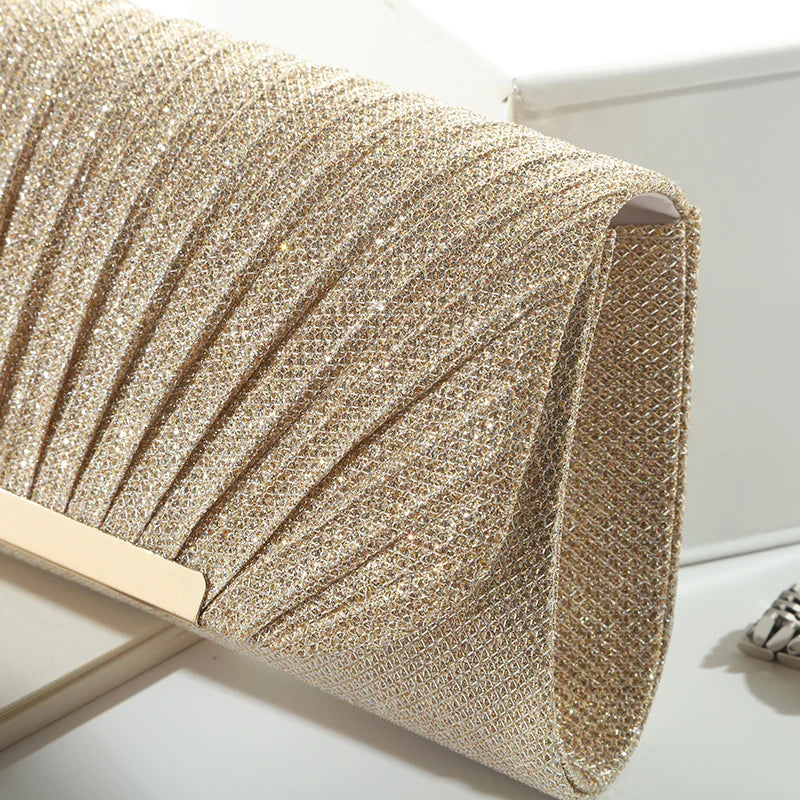 Sequin Chain Evening Bag
