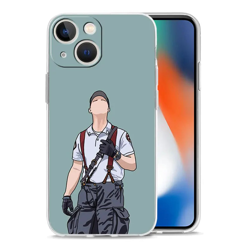 Firefighter Clear iPhone Case