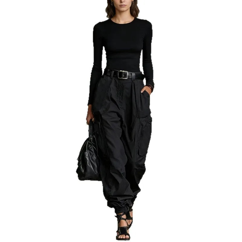 Women's High Waist Cargo Pants