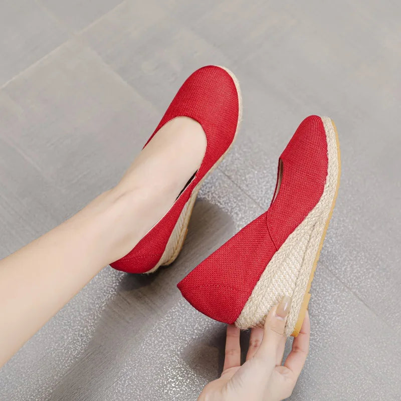 Women's Wedge Espadrille Pumps