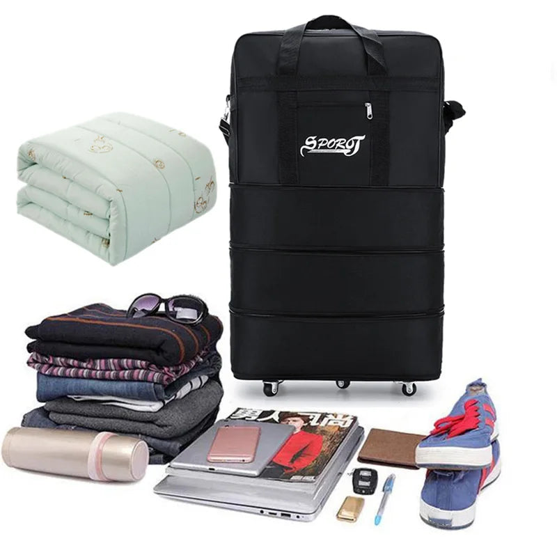 Foldable Rolling Travel Duffel