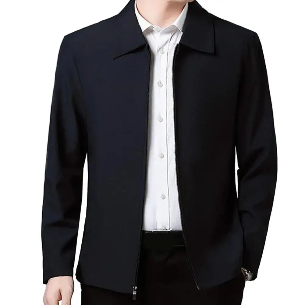 Men's Lapel Zip Jacket