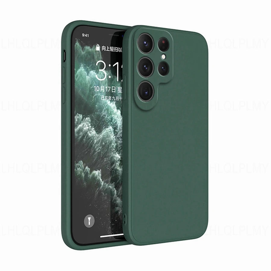 🟦 Square Liquid Silicone Case