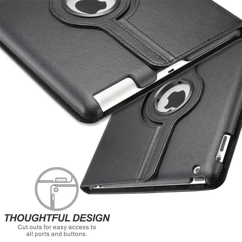 🔄 360° Rotating iPad Case