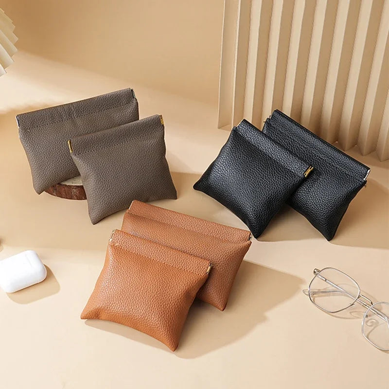 Self-Closing Mini Pouch Wallet