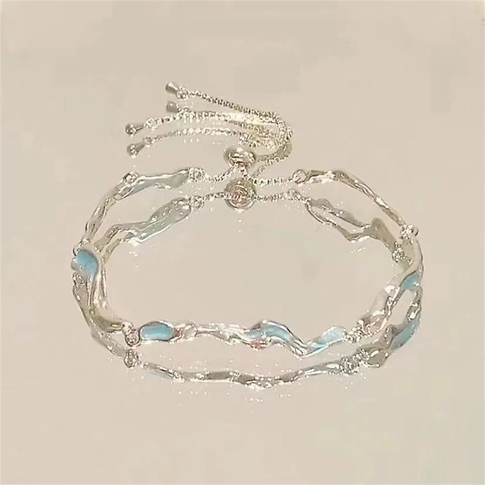 Cherry Blossom Bow Zircon Bracelet