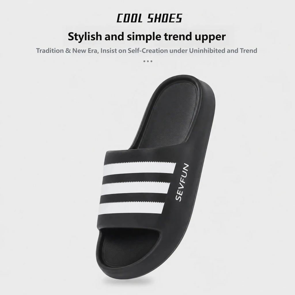 Men's Striped EVA Slides