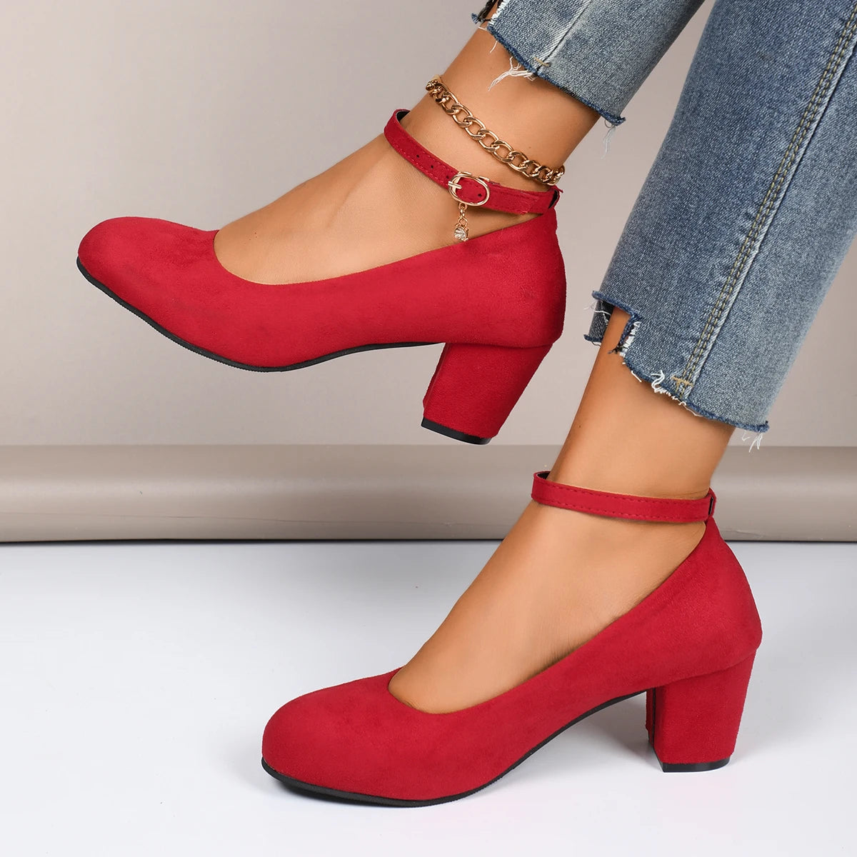 Women's Nude High-Heel Pumps