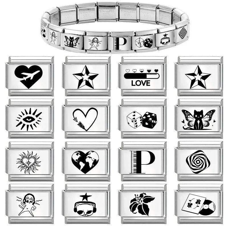 Stars & Eyes Italian Charm Links