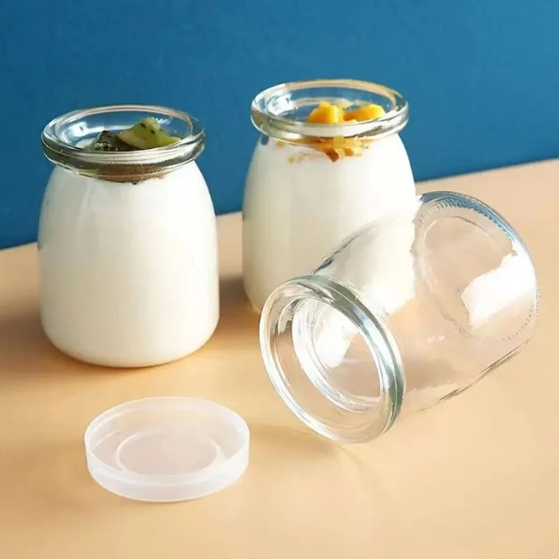 Pudding & Yogurt Jars with Lids 100ml