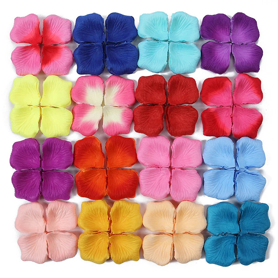 Silk Rose Petals – 100 Pcs
