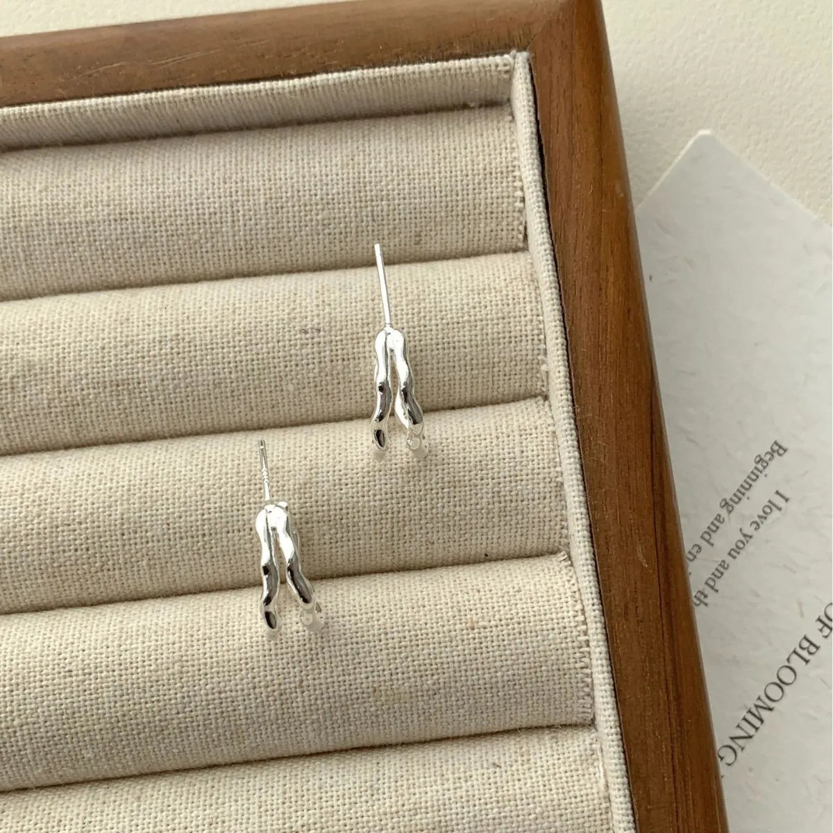 925 Silver Heart Hoop Earrings