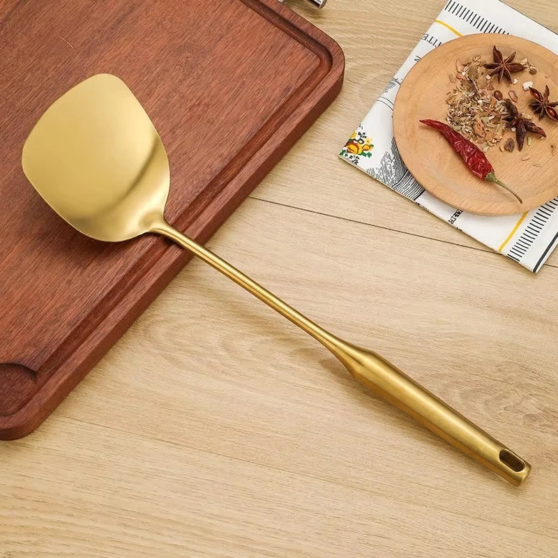 Gold Stainless Steel Kitchen Utensils