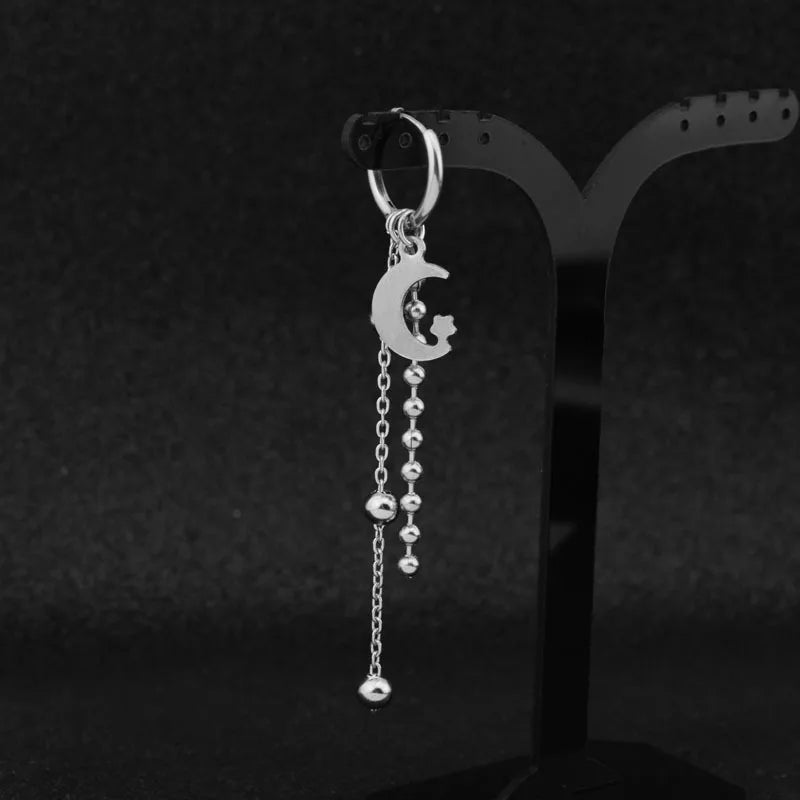 Men's Cross Tassel Ear Cuff