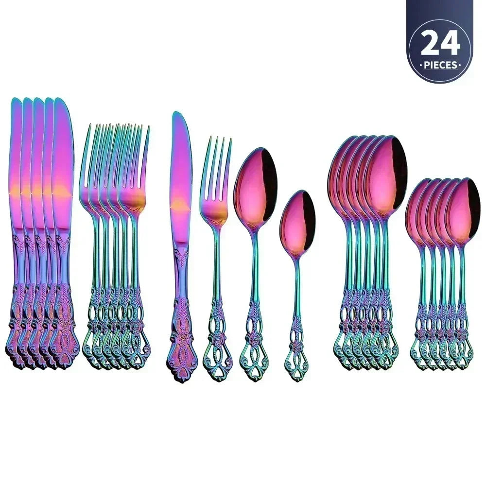 Gold Stainless Steel Cutlery Set
