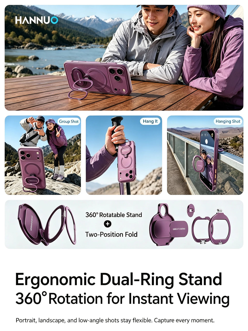 Clear Magnetic iPhone Case with Stand