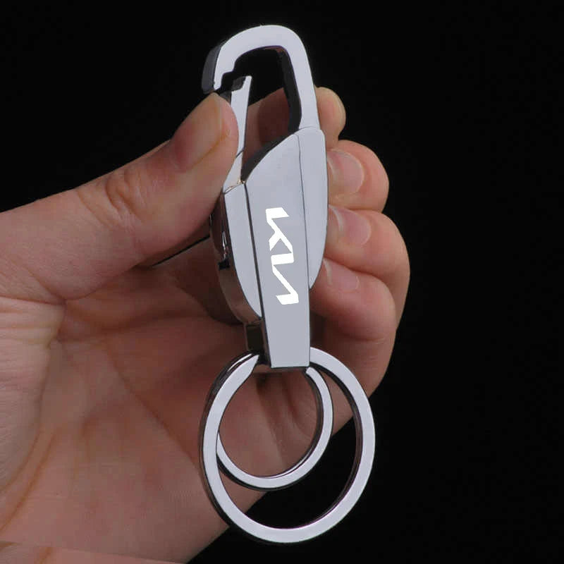 🔑 Metal & Leather Car Keychain