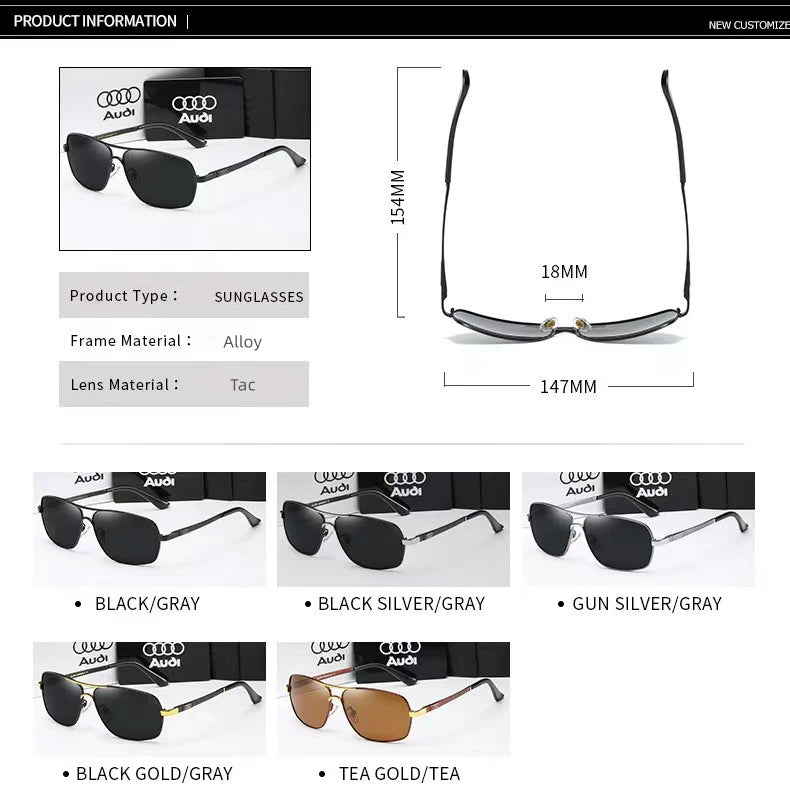 Polarized Square Driving Sunglasses