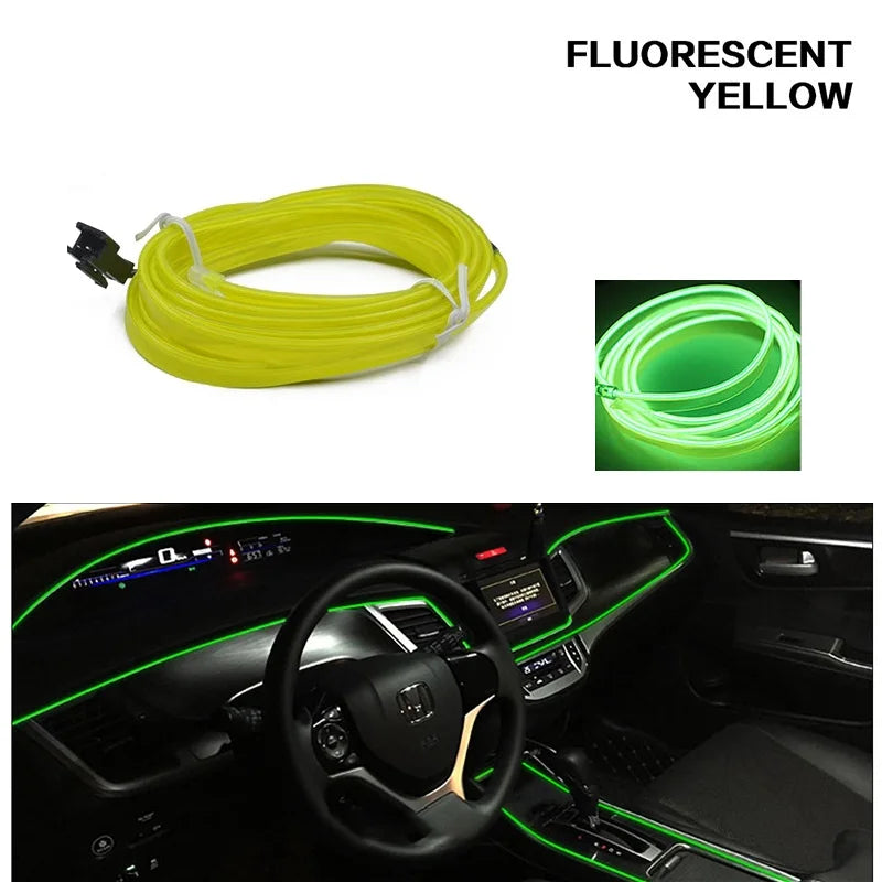 💡 Neon LED Car Interior Light Strip