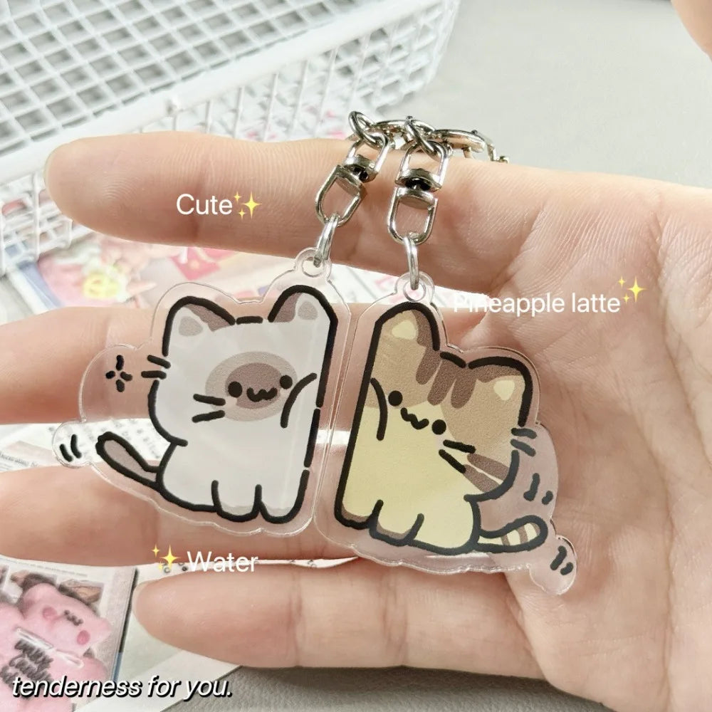 Matching Cat Keychains – 2 Pcs
