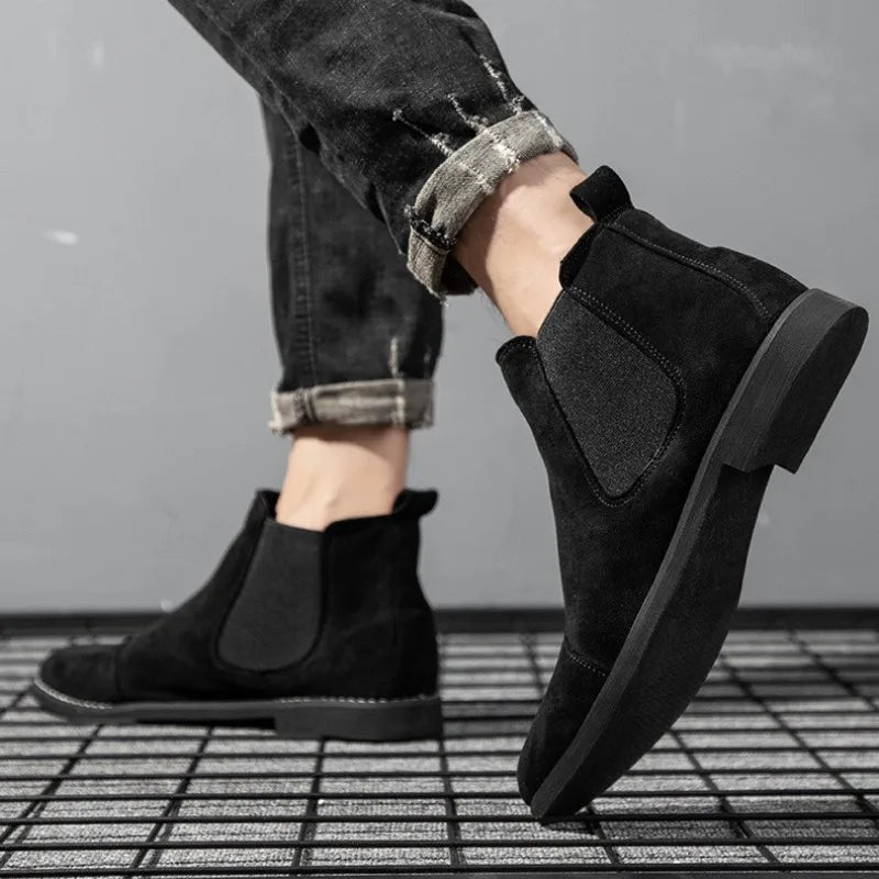 Men's Suede Chelsea Boots
