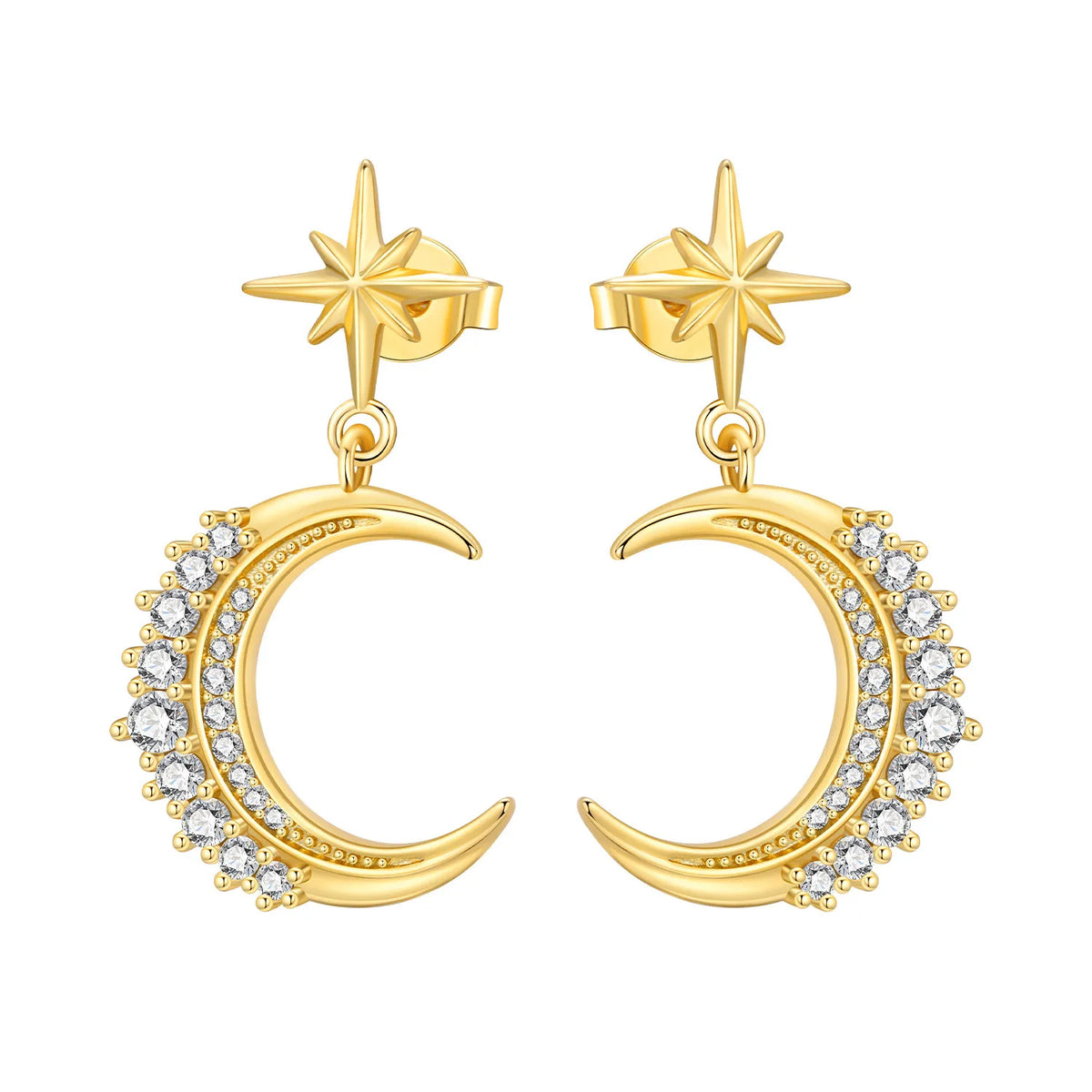 925 Silver 18K Gold Knot Stud Earrings