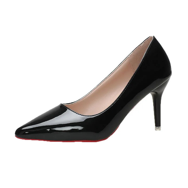 Women's Red-Sole Stiletto Pumps