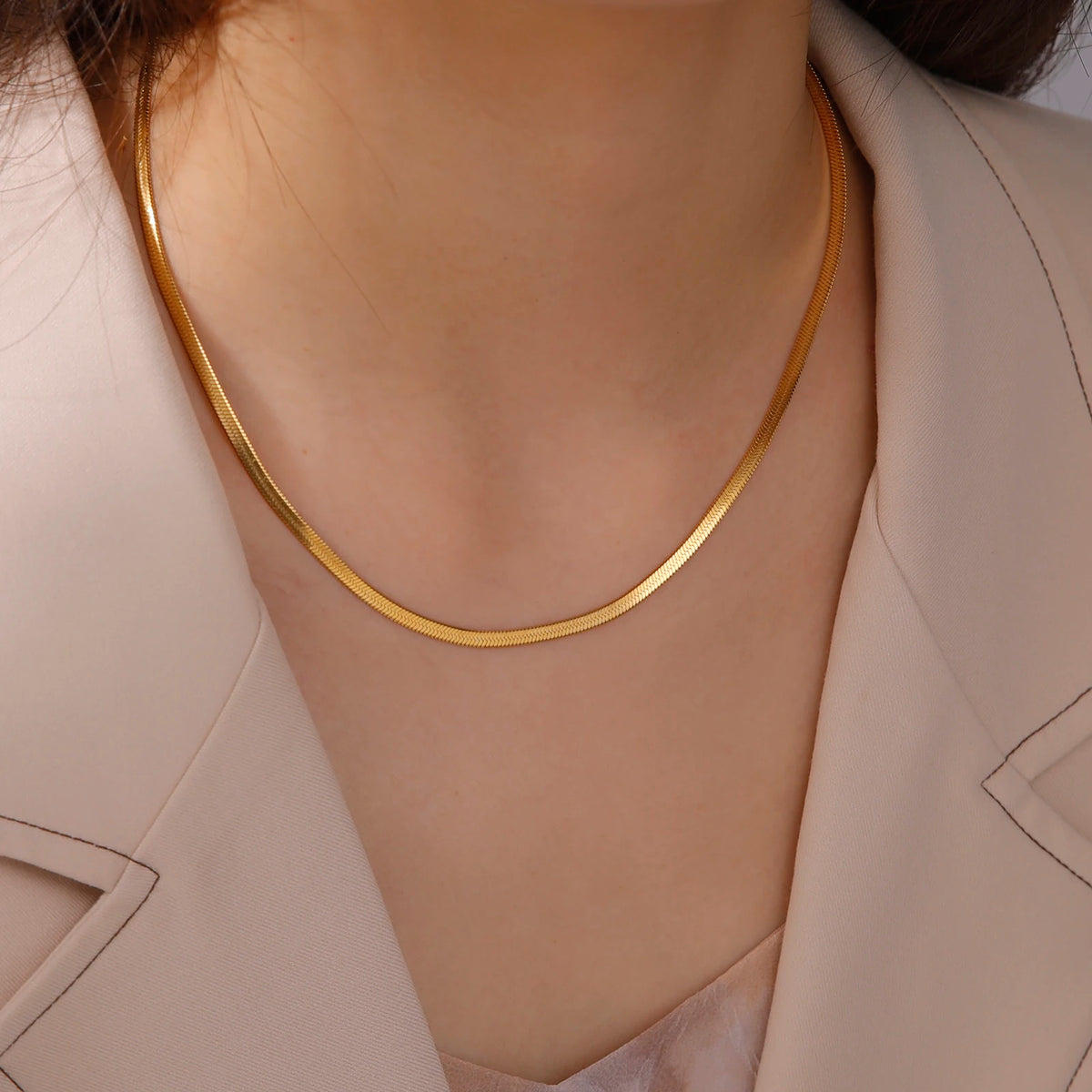 🐍 Stainless Steel Snake Chain Necklace