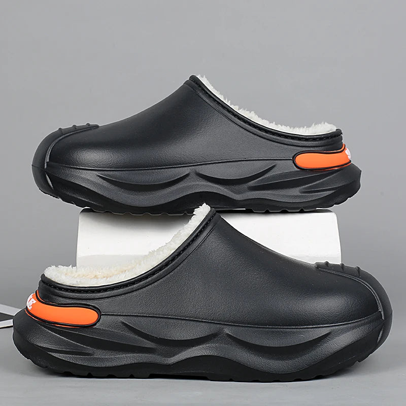 Men's Platform Plush Slippers
