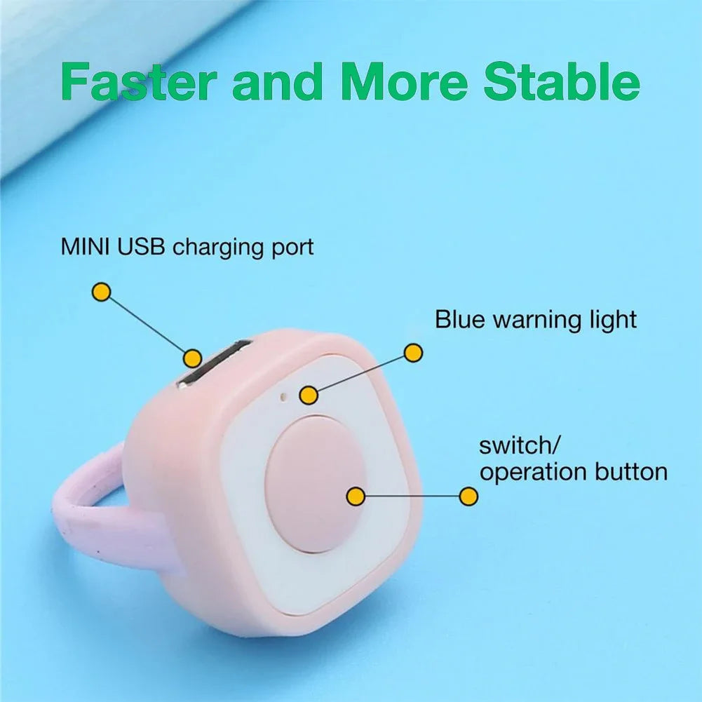 💍 Wireless Bluetooth Selfie Ring Remote