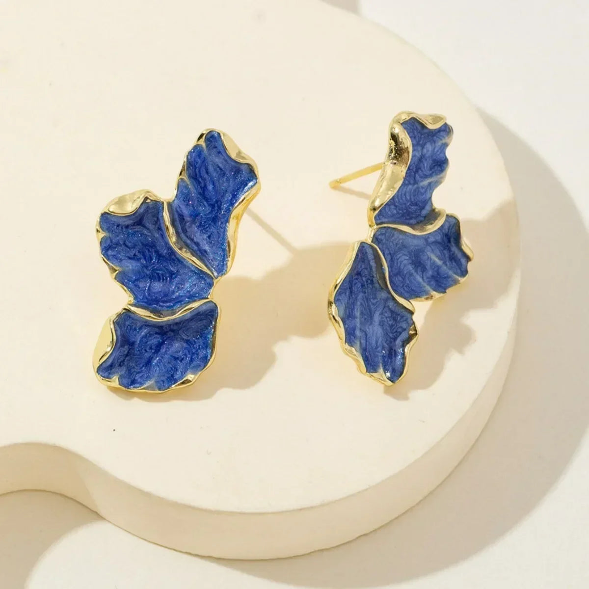 French Petal Stud Earrings