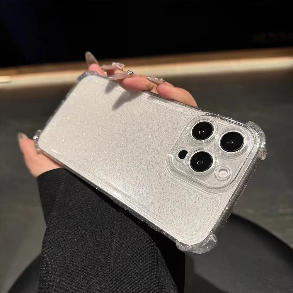 ✨ Glitter Bling Transparent Phone Case