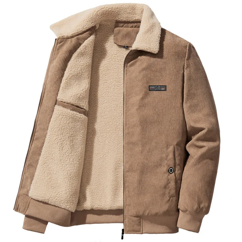 Men's Corduroy Lamb Fleece Jacket