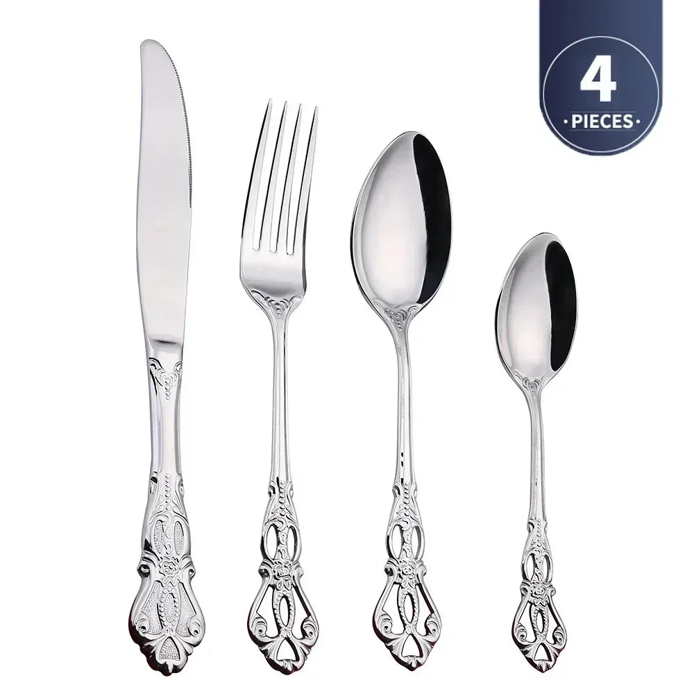 Gold Stainless Steel Cutlery Set