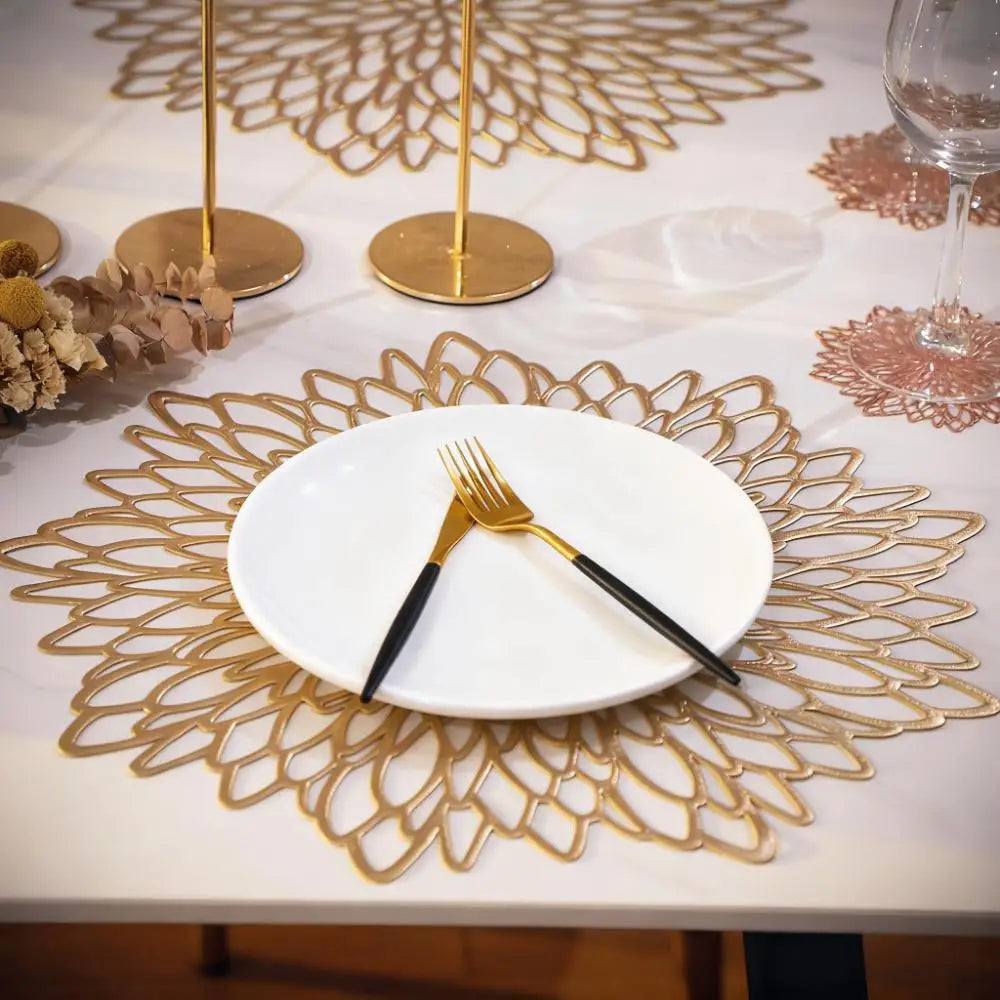 Gold Round Placemats