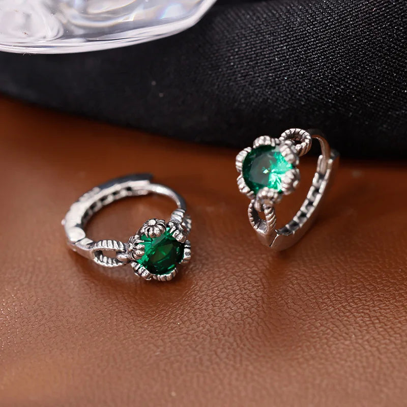 925 Silver Vintage Pearl Ring Earrings