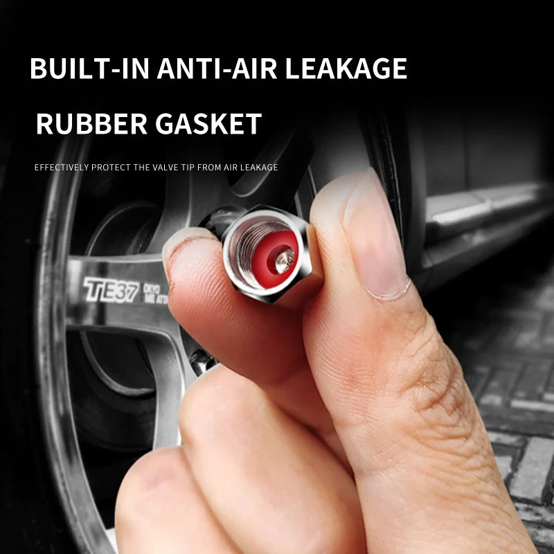 🚗 Aluminum Tire Valve Caps