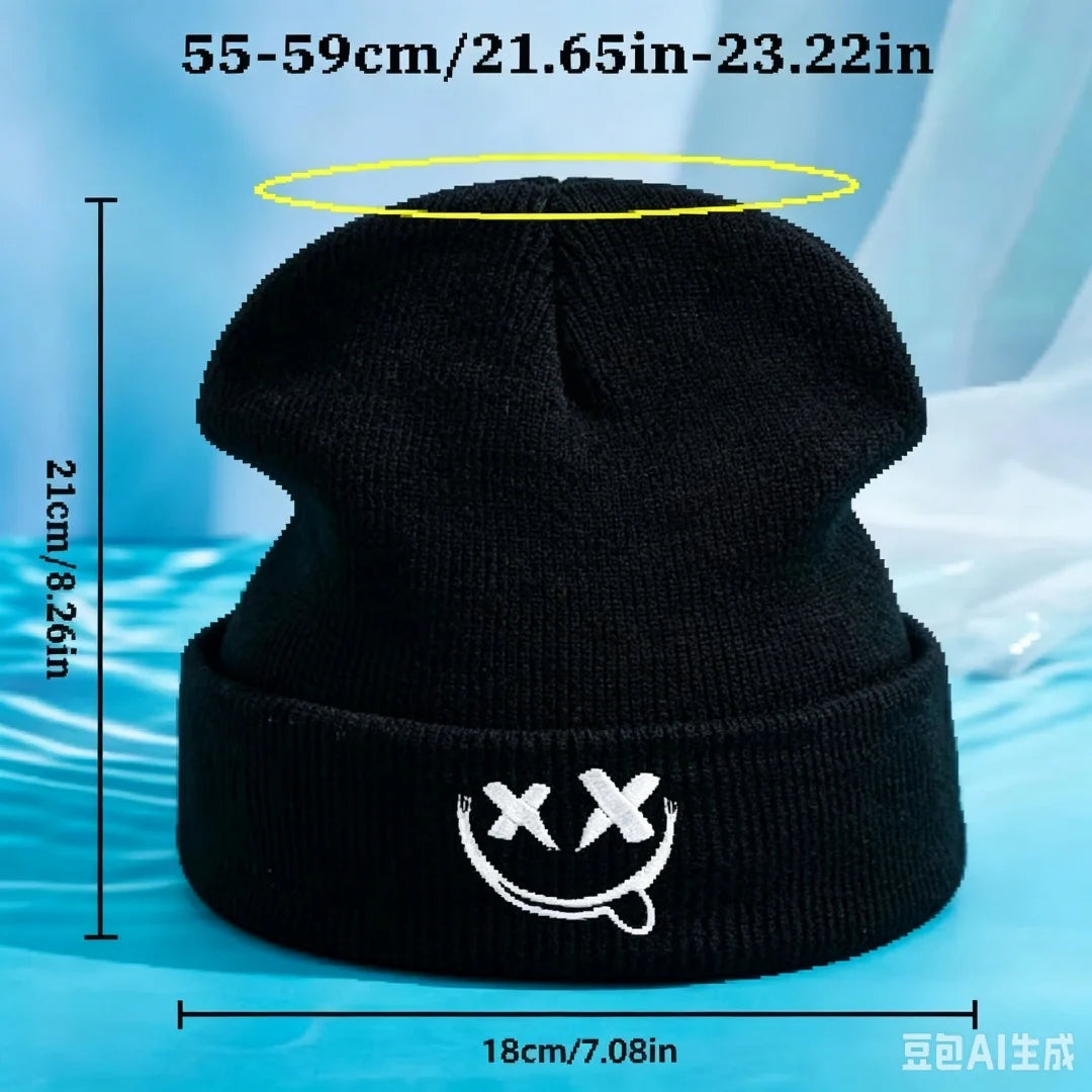 Embroidered Knit Beanie