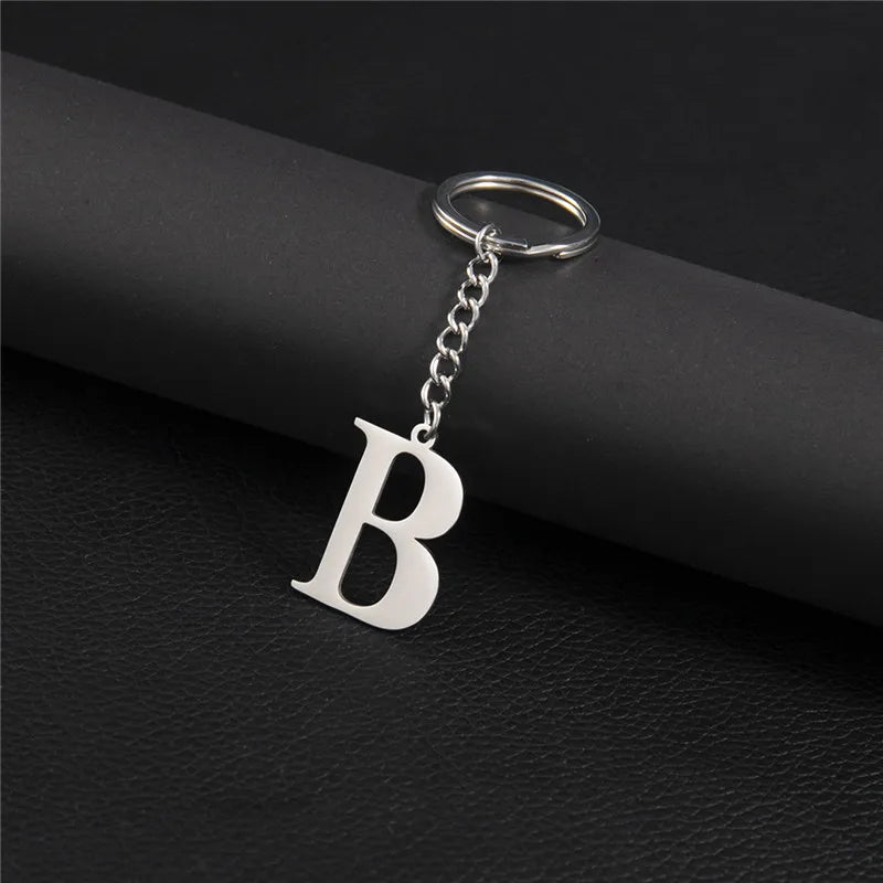 Initial Letter A–Z Keychain