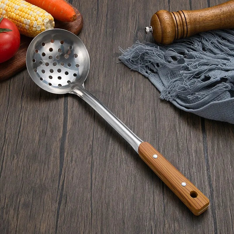 Wood Grain Handle Kitchen Utensils