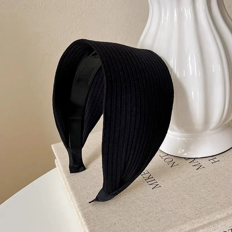 Wide Knit Cotton Headband