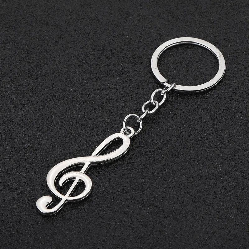 Colorful Music Note Keychain