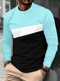 Men's Oversized Striped Long Sleeve Tee