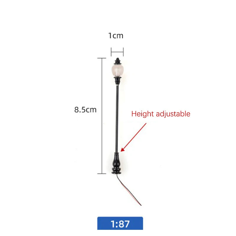 1:87 Mini LED Street Lamps
